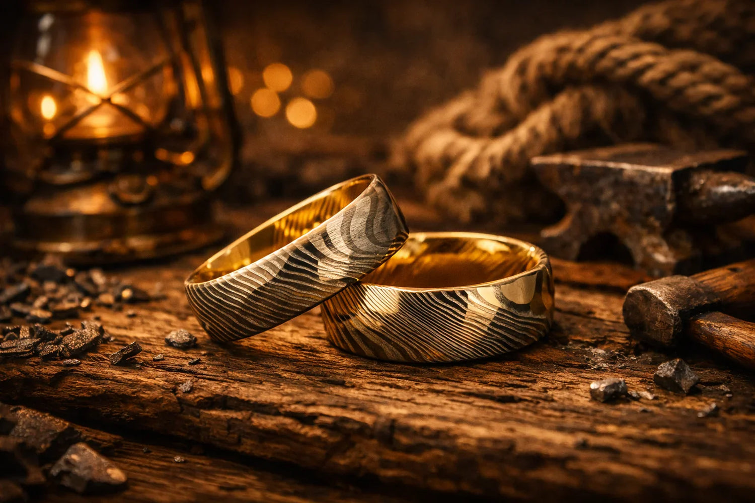 Damascus Steel Rings