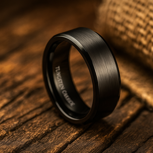 black tungsten ring 8mm The Dark Crown